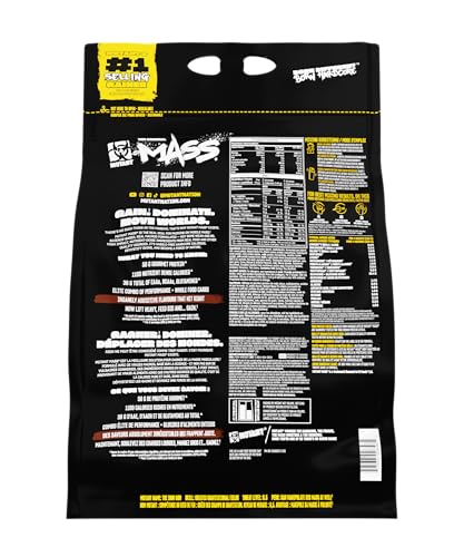 mutant mass weight gainer protein powder - mass builder for bulking and lean mass gainer the weight gainer men need to bulk up  15 pound  triple chocolate