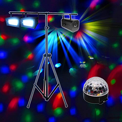 Pack Light 2 strobos Portique + Boule RVB & Flower