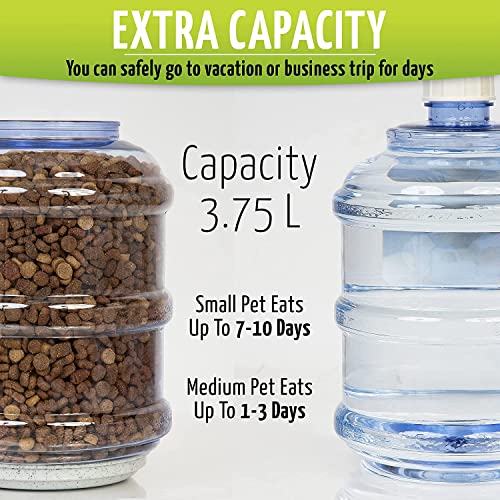 Zone Tech Automatic Pet Feeder and Waterer Dispenser - Premium Quality Durable Self-Dispensing Gravity Pet, Dog, Cat… - Image 4