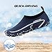 Imagen de WateLves Zapatos AcuáTicos Zapatos AcuáTicos Neutros Secos Antideslizantes Snorkel De Surf Zapatos Descalzos Zapatos De Piscina Zapatos De Playa Zapatos De Agua Líneas Azules oscuras 38
