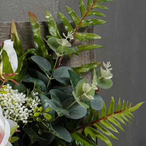 Composition florale artificielle de roses pour mur chic - 4