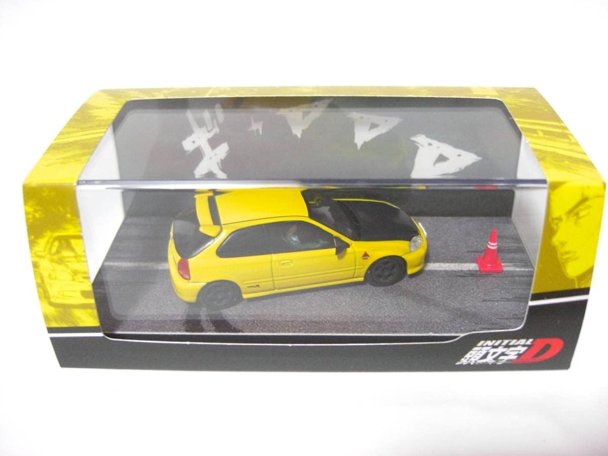 Amazon | 1/64 ホビージャパン 頭文字D ホンダ シビック 黄 EK9 東堂塾