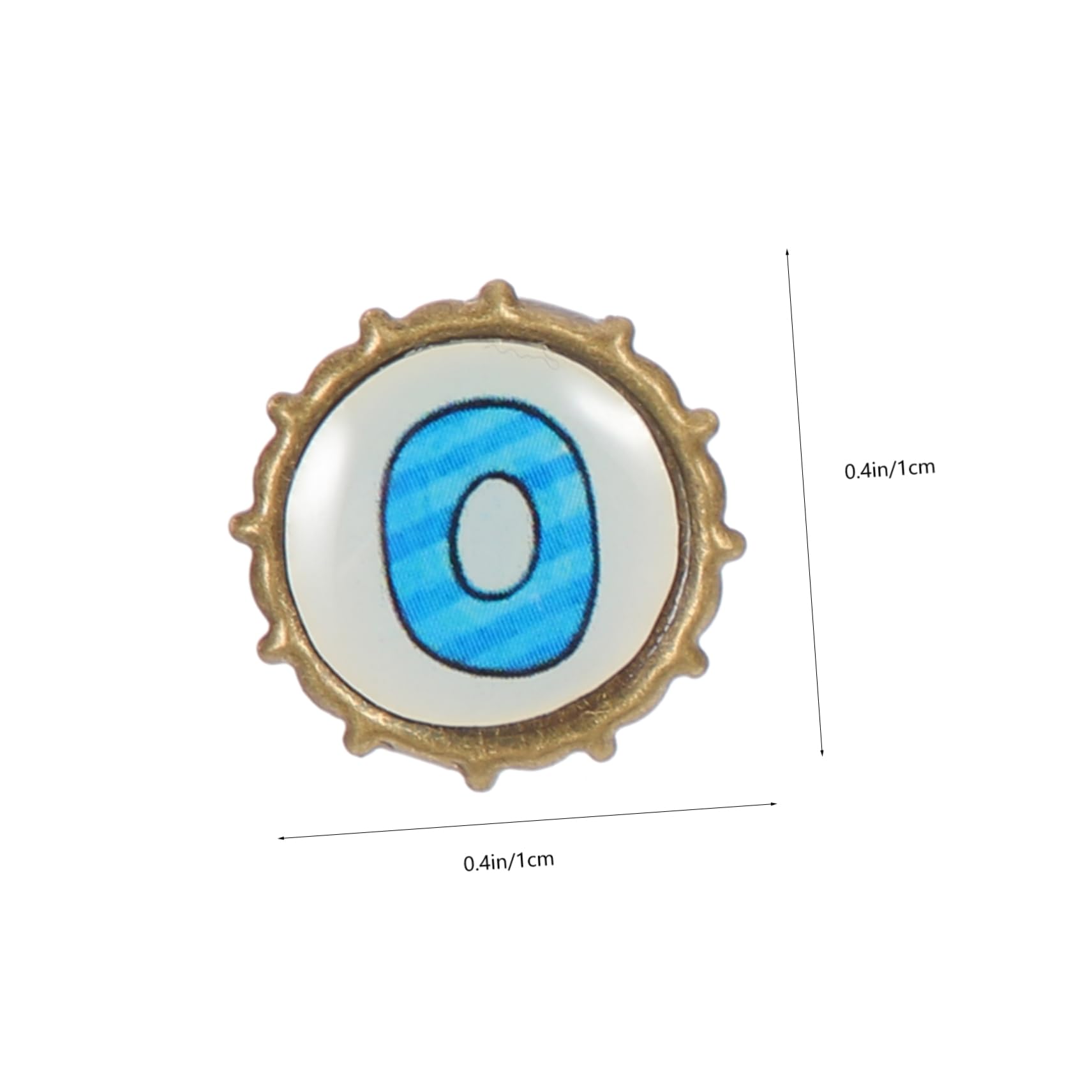 Angoily Alloy Material 100pcs Two-Leg Brads Decorative Brads for Paper Crafts DIY