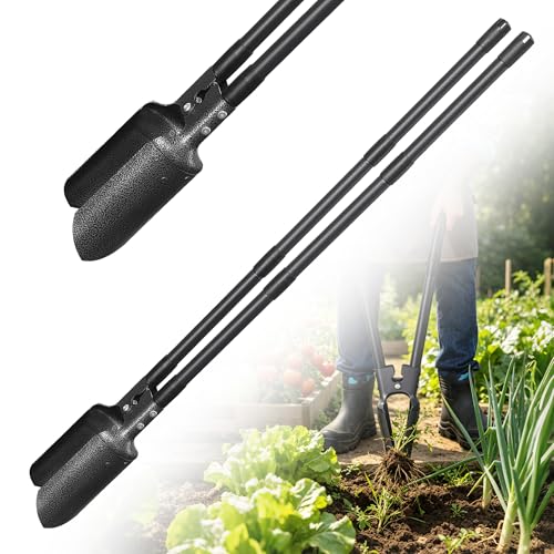 LLARGUEST Post Hole Digger, Fence Post Puller Shovels for Digging Hole Digger for Plants,57 Inch...