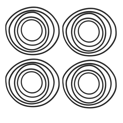 TOGEVAL Anillos Flotantes para Plantas de Acuario EVA Reutilizables 4 Juegos 5 Piezas por Bolsa Soporte para Lenteja de Agua Barrera Flotante para Alimentación de Peces Betta y Peces