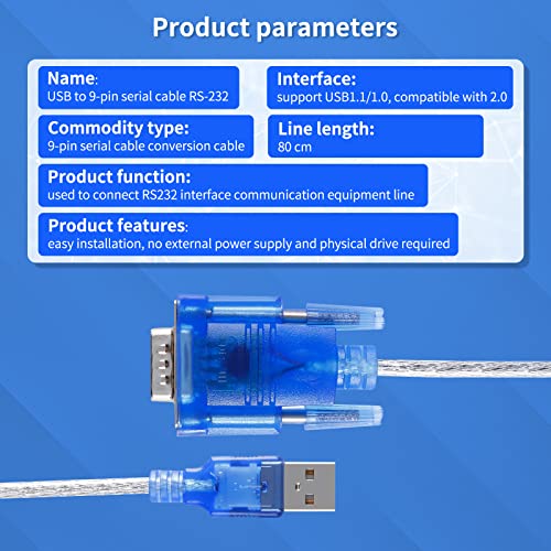 Ec Buying Usb 2.0 To Serial 9-Pin Rs232 Serial Adapter, Db-9 Usb To Serial Rs232 Converter Cable, Usb 9-Pin Serial Cable, Serial To Usb Adapter Support Windows 7/8/10/11/32/64/Xp/Rs232 To Usb #TOP4