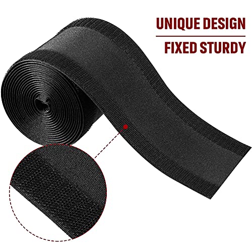 Willbond Cable Grip Floor Cable Cover Cords Cable Protector Cable Management Only For Commercial Office Carpet (Black, 19.69 Ft) #TOP2