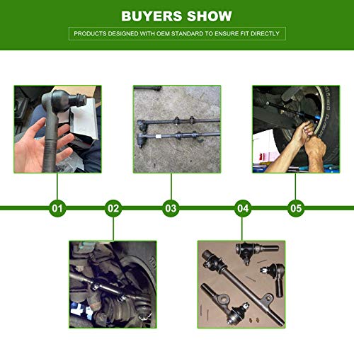 Scitoo 8Pcs Front Suspension Kit Upper Control Arm Lower Ball Joint Outer Inner Tie Rods Link Fit 2000 For Nissan Frontier 2.4L 3.3L 4Wd 2001-2004 Frontier 3.3L 2000-2004 For Nissan Xterra #TOP5