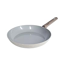 Zanetti, Padella Origin Diametro 30 cm, Rivestimento in Ceramica, Antiaderente Alta Qualità, Fondo Alto Spessore, Cucina Sana e Naturale, Manico Ergonomico Soft Touch, Adatta per Induzione