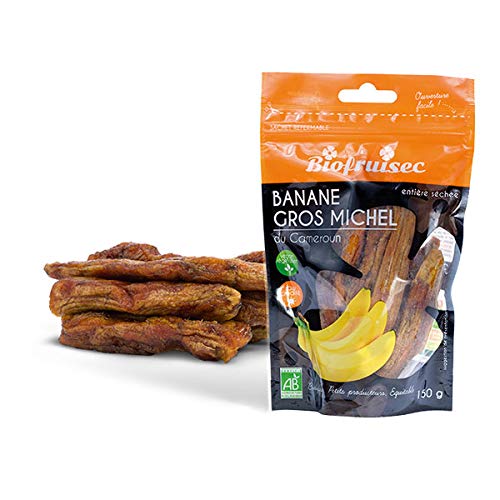 Biofruisec - Banane Gros Michel Du Cameroun Séchée Entière 2,5 Kg - Vendu par unité