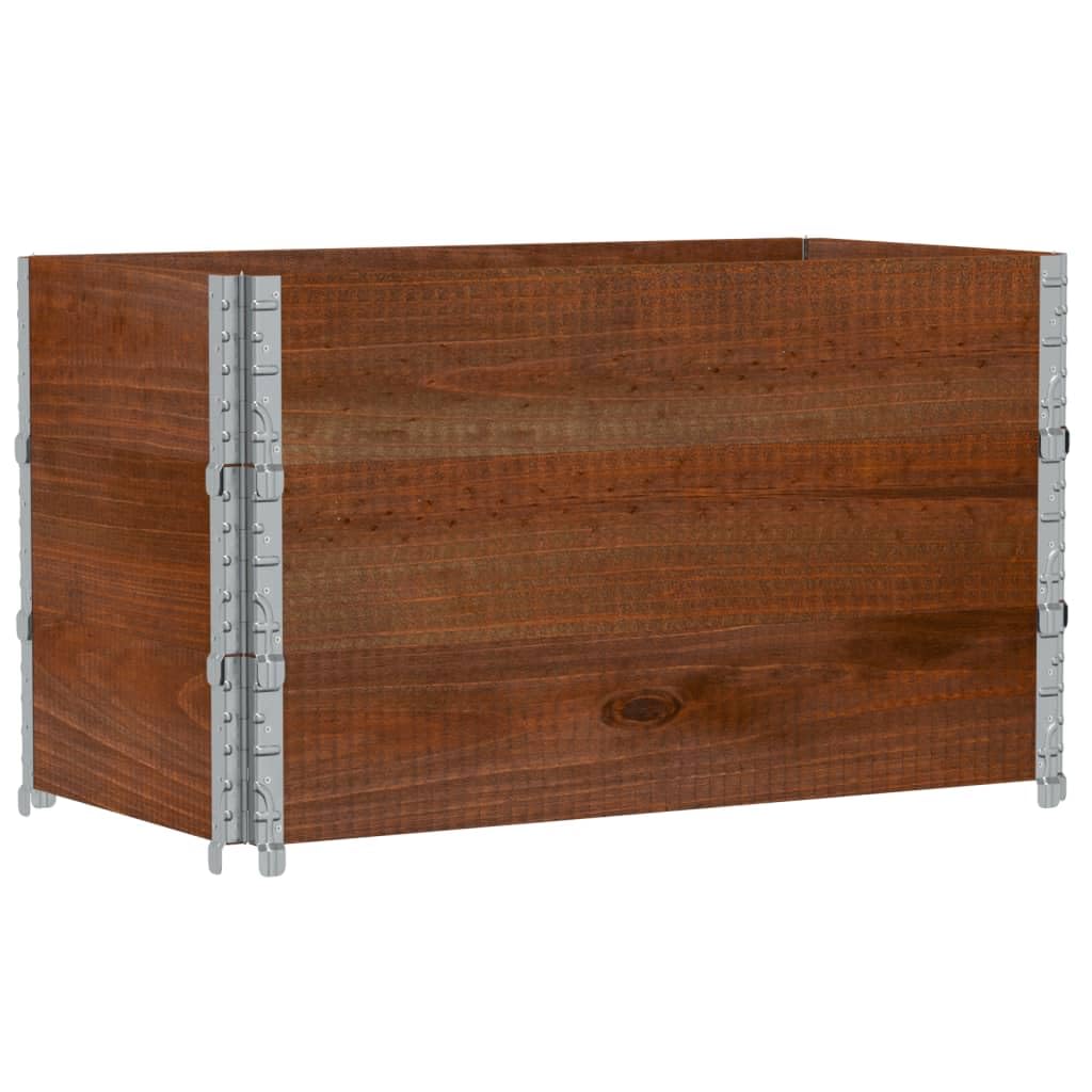 Paretali per Pallet 3pz Marroni 100x50cm Legno Massello di Pino, Commercio e Industria,Movimentazione di Materiali,Pianali di carico e Pallet, 22.1kg-3295373