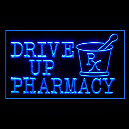 200120 Drive Up Pharmacy Window Boots Ask For Bag Display LED Light Neon Sign