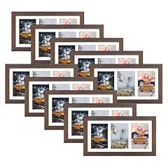 Distressed Brown With White Mat