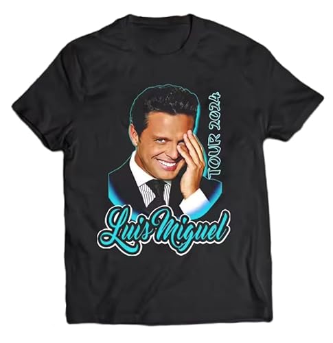huUKH7HGT Luis Miguel Tour 2024 T Shirt Black M