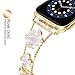 38/40/41/42 mm(Series 10) cool woman chain metal smartwatch strap compatible with Apple Watch Band Series 10/9/8/7/6/SE/5/4 adjustable replacement watch bracelet for Iwatch gold Watch Band