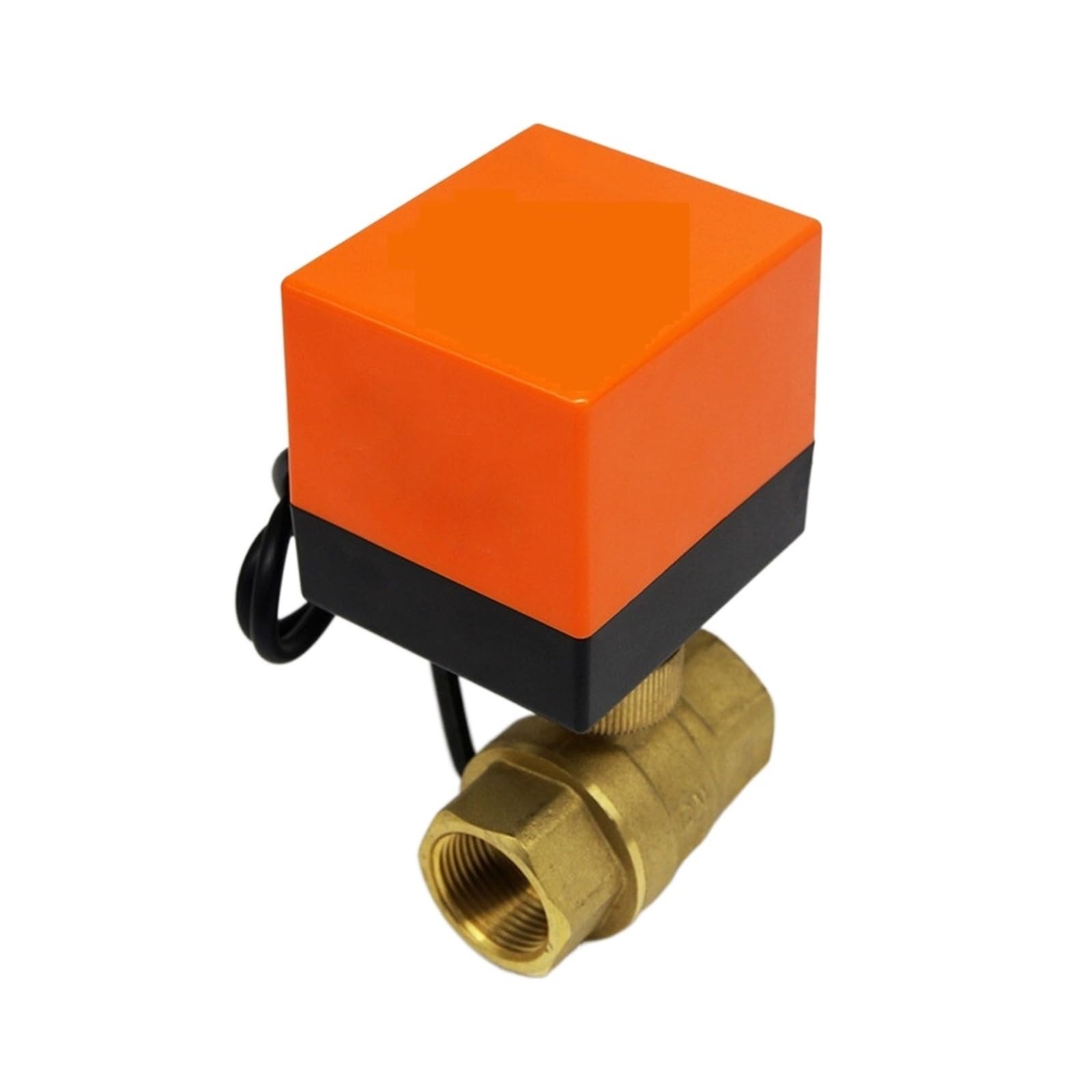 Válvula De 1/4 Bola Motorizada Dos Vías, Temperatura Eléctrica, Sistema Calefacción Latón Y Agua, Control Tres Líneas Impulsado Por Motor Dn25 ConservacióN Del Agua(2way DN15)