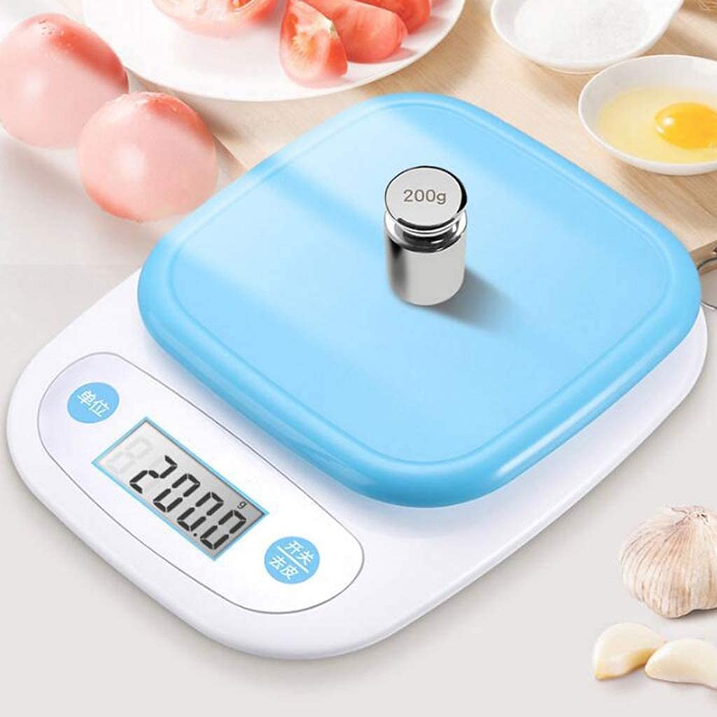 Küchenwaage Digital Digitale Küchenwaage, Heimgebrauch, 0,1 g, genaues Wiegen, Lebensmittelkontrolle, Kalorien, Batterie, elektronische Backwaage (Color : A, Size : 3kg/0.1g)