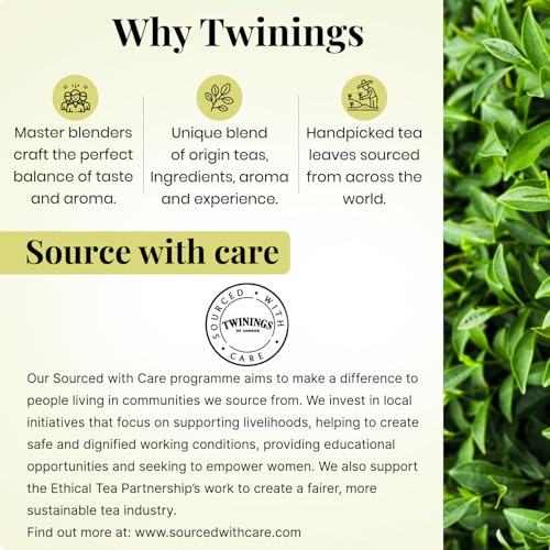 Image of Twinings Peppermint Flavoured Infusion, 25 Tea Bags| Pack of 1|Cool & Refreshing| Aids Digestion| Caffeine-Free| Made With Finest Ingredients| Enjoy as Hot or Iced Tea