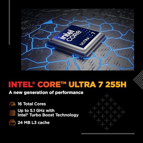 Image of HP Omen, Intel Core Ultra 7 255H, 8GB RTX 5060 (24GB DDR5, 1TB SSD) 165Hz, 2k WUXGA, 3ms, 400 nits, 16'' /40.6cm, Win11, M365* Office24, Black, 2.42kg, an0015TX, RGB, Gaming Laptop