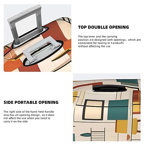 Mid Century Modern Luggage Cover,&^Suitcase Protector, Trolley Case Cover For X-Large Luggage, Suitcase Protector.4