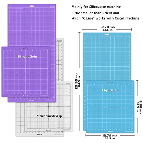 Reart LE-123 Cutting Mat Variety 6 Packs For Silhouette Cameo 4/3/2/1 thumb #1