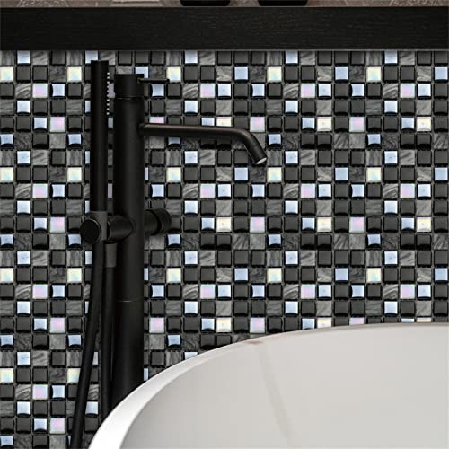 Tunkence 10 Sheets Peel And Stick Brick Kitchen Backsplash Mosaic Art Tiles 3D Self Adhesive Tile Stickers For Bathroom Kitchen Wall Tile Edges #TOP6