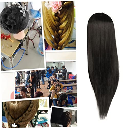 Tête coiffante 24,80 pouces avec cheveux synthétiques pour bijoux et cosmétique - 5