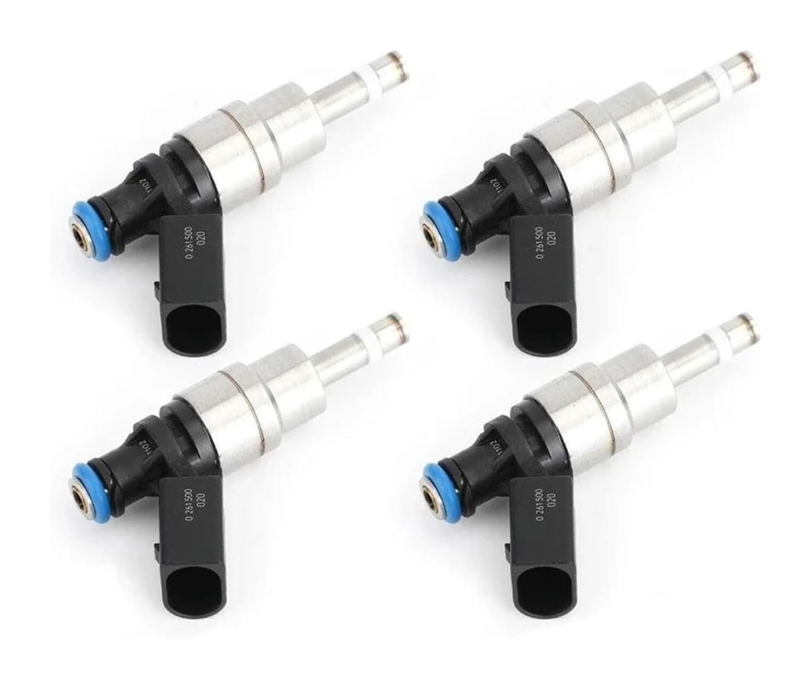Qwqwfa 4Pcs Petrol Fuel Injector For Vw For Eos 2006-2011 For G&Olf 2004-2009 For 2006-2010 For Passat 2001-2008 2.0T Engine Parts 06F906036a 0261500020 Fuel Injector(4Pcs)