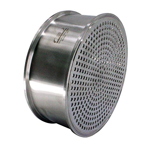 Image of HFS(R) 10 inch Tri Clamp Filter Plate with 6mm Pore Hole, Bottom Weld, Stainless Steel 304, High Pressure Sanitary Fitting