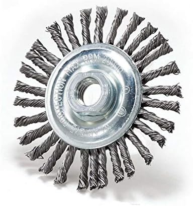 For Angle Grinder 4" x 5/8-11" Stringer Bead Wire Wheel Stainless Steel