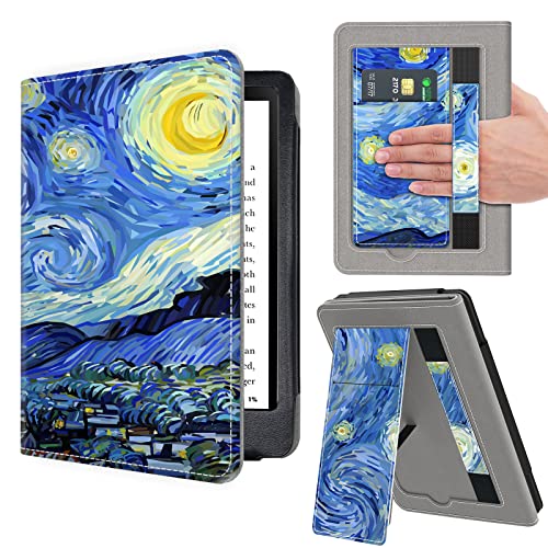 VORI Stand Case for 6" All-New Kindle 11th Generation 2022 Release, Premium PU Leather Protective Sleeve Cover with Hand Strap, Auto Sleep/Wake and Back Cover Adsorption, Starry Night VORI Stand Case for 6" All-New Kindle 11th Generation 2022 Release, Premium PU Leather Protective Sleeve Cover with Hand Strap, Auto Sleep/Wake and Back Cover Adsorption, Starry Night