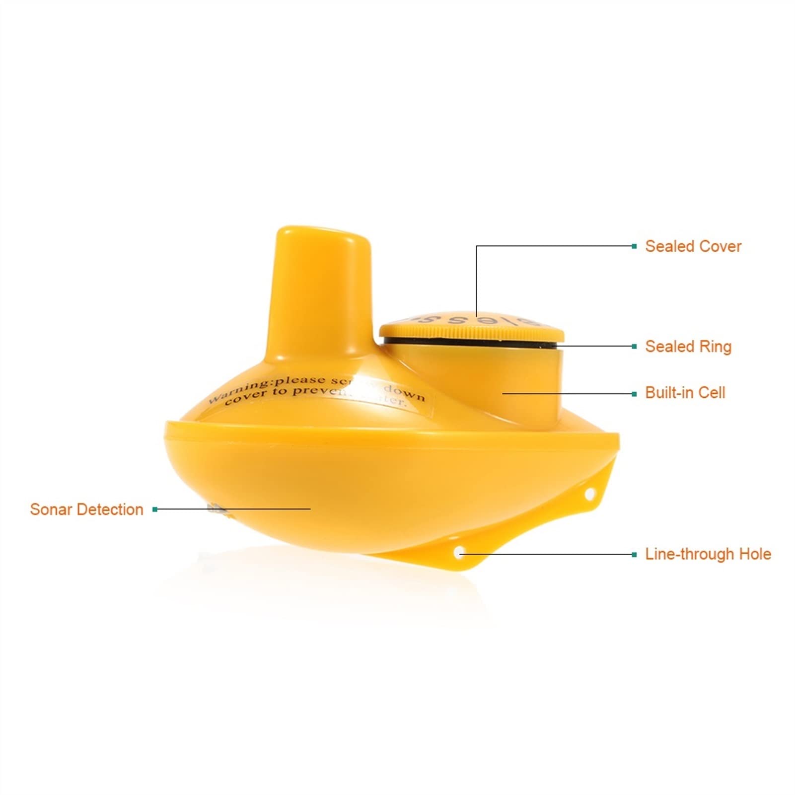 Podwodna kamera wędkarska, Fish Fisher Wireless Sonar Głębokość 125 kHz Sonar Częstotliwość Lokalizator Lokalizator Łódź Fishfinder Fish Detector