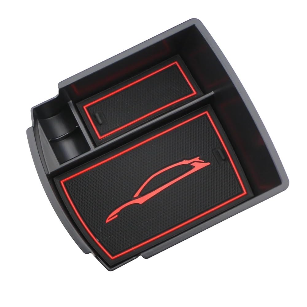 FVBFCDX Armrest Organizer Compatible With Hyundai For Kona For Encino 2017-2021 Car Console Armrest Box Car Armrest Center Storage Box Container Armrest Storage Box