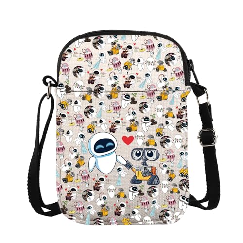 Image of W And E Love Crossbody Bag Cartoon Couples Animated Film Cinephile Gift