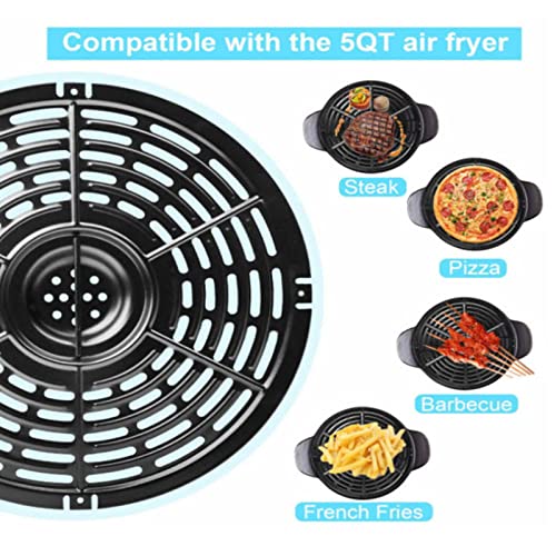 2 Unidades Plato Reemplazo para Freidora de Aire, Placa de Parrilla Antideslizante Resistente al Calor, Accesorio para Freidora de Aire, Compatible con Freidoras de Aire, Dishwasher Safe miniatura 2