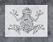 GSS Designs Frog Wall Decor Stencil - Mandala Frog Stencil (12x16 Inch) for Painting & Craft - Wall Furniture Window Fabric Wood Stencils -Reusable Template for Wall Decals(SL-029)