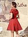 Wedtrend Women's 1950s Vintage Audrey Hepburn Style Cocktail Swing Dresses WTP20007RedSmallWhiteDotM