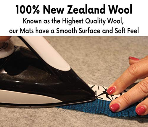 9" x 9" Wool Ironing Mat - 100% New Zealand Wool Pressing Pad, Great for Travel and Quilting! - Thumbnail 4