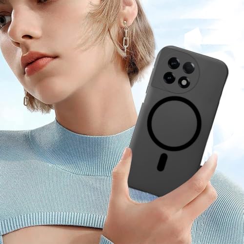 Image of SHINESTAR Back Cover for OnePlus 11R 5G | Frosted Semi-Transparent Slim Case - Black | Only Compatible with Wireless Magnetic Accessories | Hard Back, Matte Finish