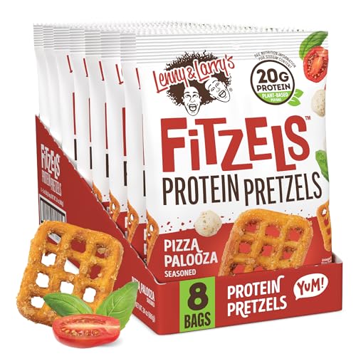Lenny & Larry's Fitzels Protein Pretzels (8x85g) Pizza Palooza - Alimentos funcionales - Aperitivos proteicos
