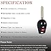 MechanMagic Key Fob Remote Replacement Fits for Nissan Sentra/Rogue/Versa/Armada/Quest/Murano/Infiniti FX35 FX45 2004-2019 CWTWB1U816 Keyless Entry Remote Control H0561-3AA0B 46 CHIP