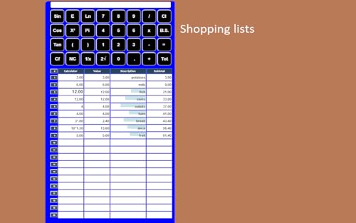 Spreadsheet Calculator