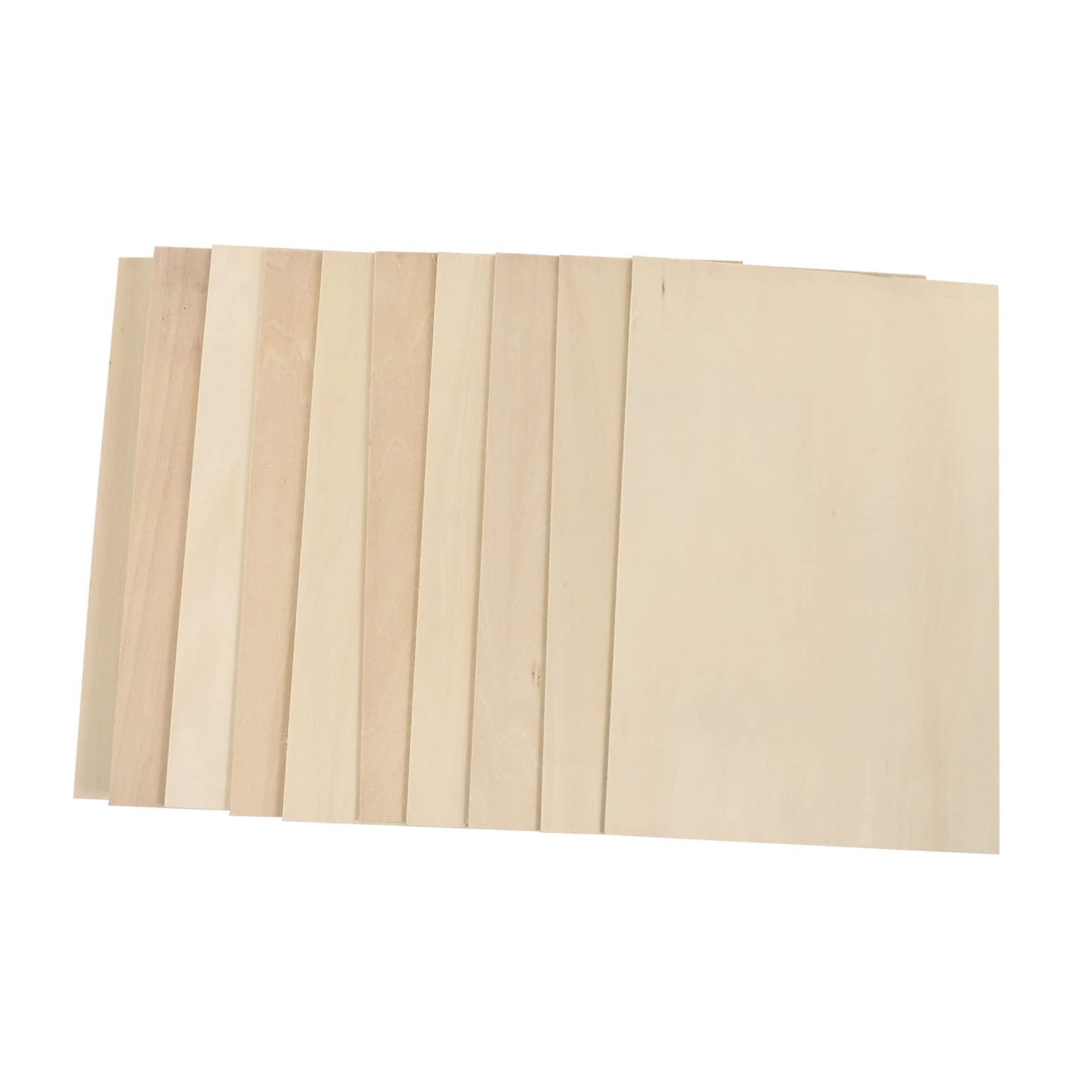 STOBOK 10 Pezzi Pannelli in Tiglio Leggero per Modellismo, Fai da Te e Pirografia, per Pittura e Intaglio