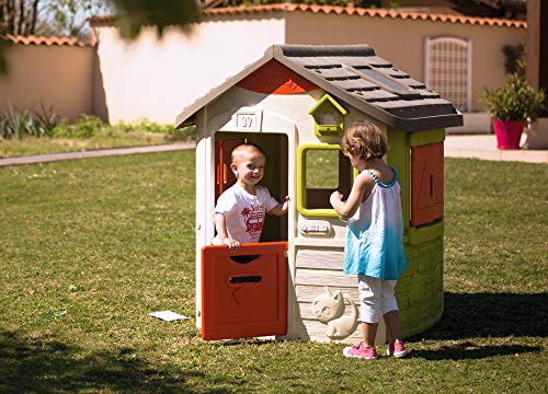 Smoby - Maison Neo Jura Lodge - Cabane de Jardin Enfant - Personnalisable avec Accessoires Smoby - 810500 Colorée