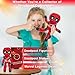 Worldwide Nutrition Compatible with Mattel Deadpool Collector 12-Inch Plush - Entertainment Earth Exclusive | Limited Edition Marvel Action Figure Bend and Pose Fun with Premium Packaging and Keychain