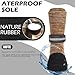 EXPAWLORER Anti Slip Dog Socks to Prevent Licking Paws, Shoes for Hot Pavement, Boots & Paw Protectors with Grippers, Waterproof Booties for Hardwood Floors for Small Medium Large Senior Dogs Khaki M