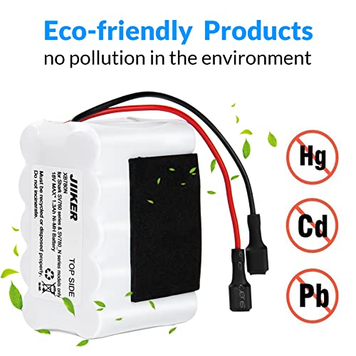 Jiiker Xb780N Battery Replacement For Shark Sv760 Sv780 Sv780N Sv780_N Sv780_N_14 Series Cordless Pet Perfect Handheld Vacuum, 18V Max 1.3Ah Ni-Mh Battery #TOP1
