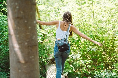 Image of Sherpani Sadie, Nylon Crossbody Bag, Lightweight Shoulder Bag, Travel Cross Body Purse, Crossbody Bags for Women, RFID Protection WITHOUT Coin Purse (Juniper)