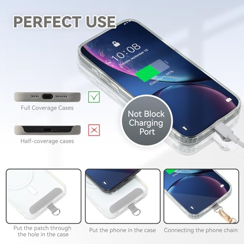 Image of VVAAGG Cell Phone Lanyard for iPhone: Crossbody Phone Strap Adjustable Neck Wrist Strap Anti Theft Long Lanyard Travel Essential for Women Most iPhone and Android Smartphones