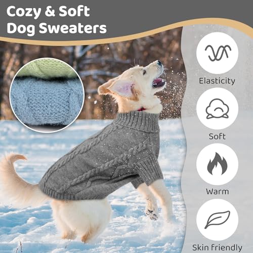 Image of Queenmore Small Dog Sweater for Small Dogs Boy, Winter Dogs /Cats Pullover